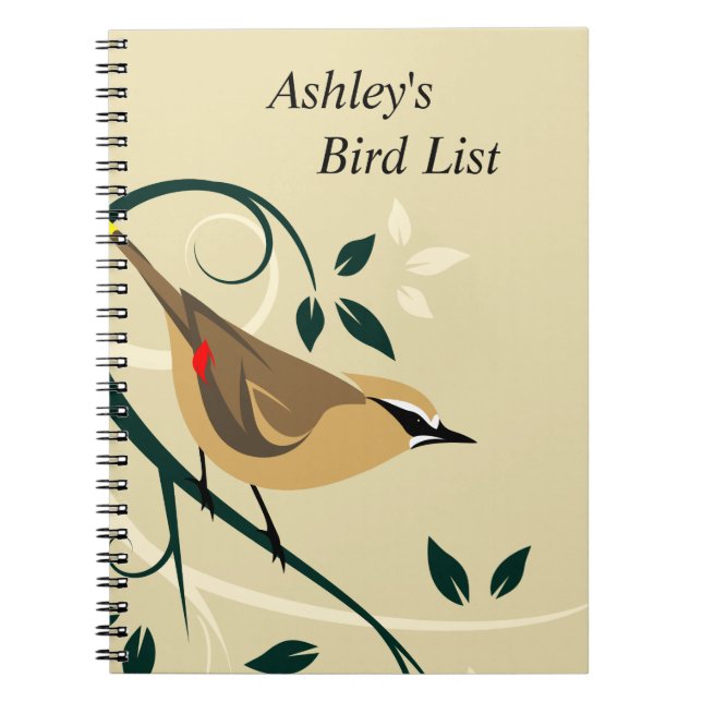 Waxwing Bird List Journal (Front)