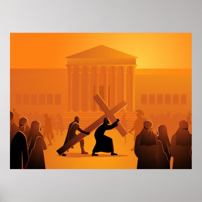 Way of the Cross 2nd Station Poster (Front)