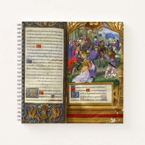 Way of the Cross Renaissance Medieval Manuscript Notebook