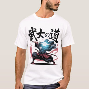 Way of the Samurai Japanese Kanji Anime Katana B T-Shirt