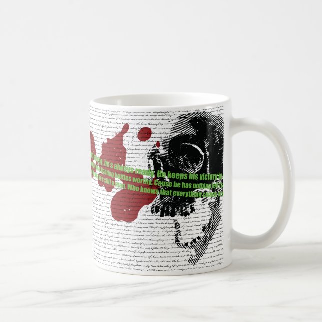 Way of the warrior poem wrap around coffee mug (Right)