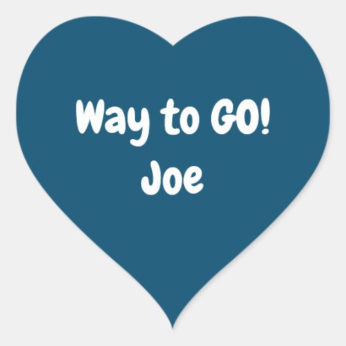 Way to GO Joe Stickers