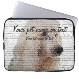 Way too cool, Standard Poodle Dog Laptop Sleeve