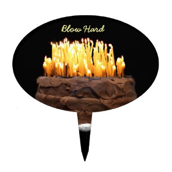 Way Way Over The Hill Birthday Cake Topper by deemac1 at Zazzle