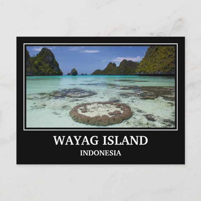 Wayag Island Indonesia Postcard (Front)