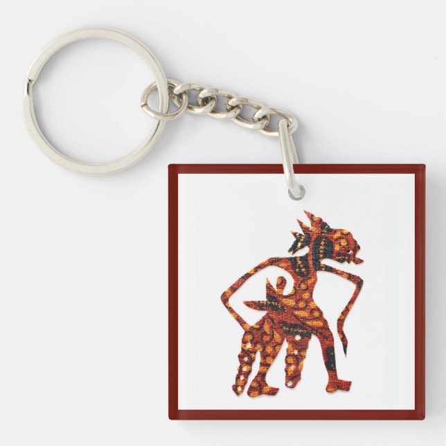 Wayang in Batik II Keychain (Front)