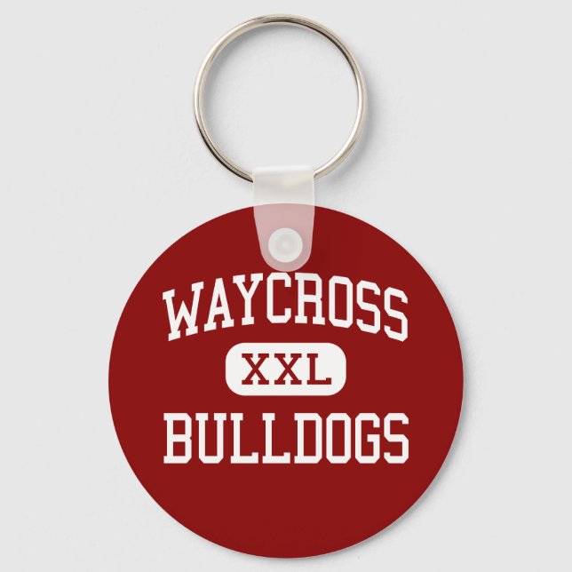 Waycross - Bulldogs - Middle - Waycross Georgia Keychain (Front)