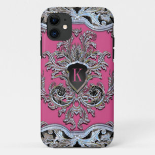 Wayde Hill Rasp Chic Victorian Elegance Monogram iPhone 11 Case