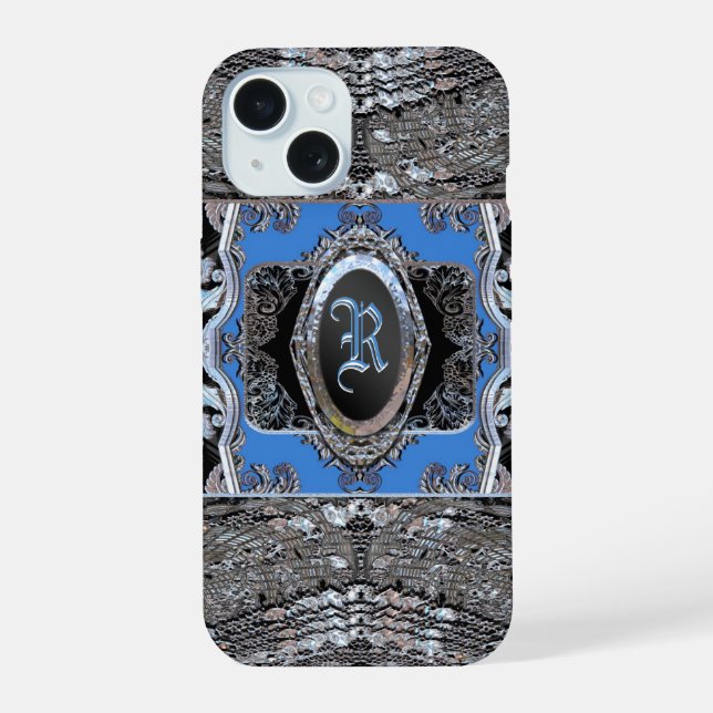 Waydkleine Viva Baroque Monogram Iphone Case (Back)