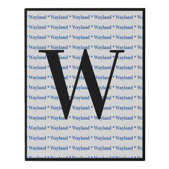 Wayland 2 faux canvas print (Front)