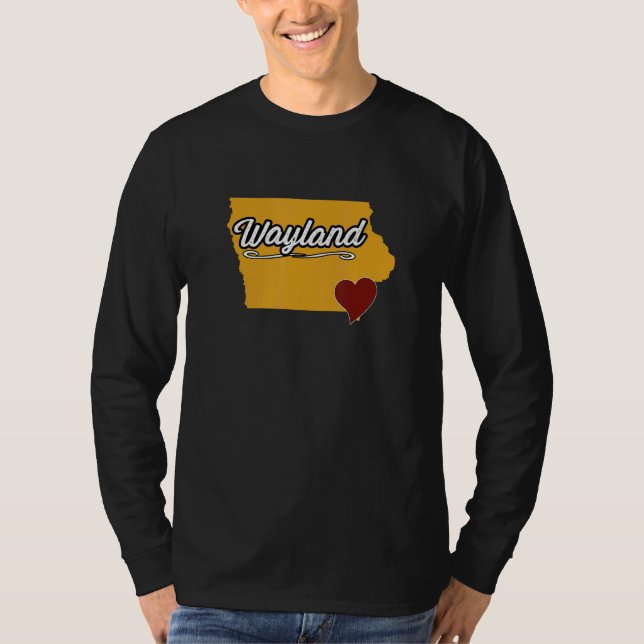 WAYLAND IOWA IA USA  Cute Souvenir Merch  US City  T-Shirt (Front)