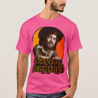 Waylon Jennings Vintage Iron On T-Shirt