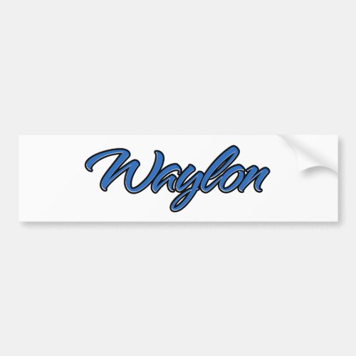 Waylon Name blue Aufkleber Sticker Autoaufkleber