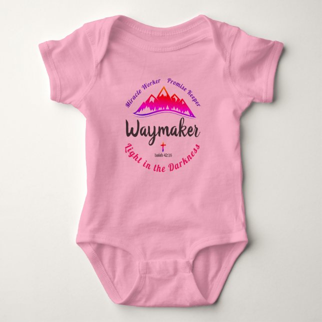 Waymaker Baby Girl One-Suit Baby Bodysuit (Front)