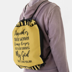 Waymaker Christian Drawstring Backpack