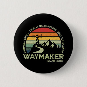 Waymaker Christian Typography Inspirational Bible Button