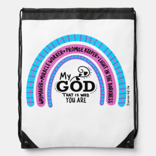 Waymaker Miracle Worker My God That Is Who You Are Drawstring Bag