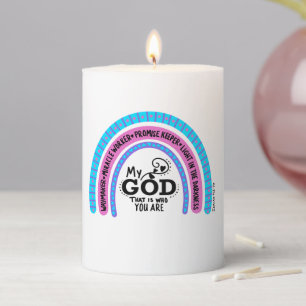 Waymaker Miracle Worker My God That Is Who You Are Pillar Candle