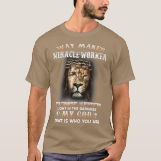 Waymaker Miracle Worker Promise Keeper Light Lion T-Shirt