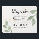 Waymaker Promise Keeper Miracle Worker Christian  Wooden Box Sign<br><div class="desc">Waymaker Miracle Worker Promise Keeper Light in the Darkness Christian Wooden Sign.  Foliage.</div>