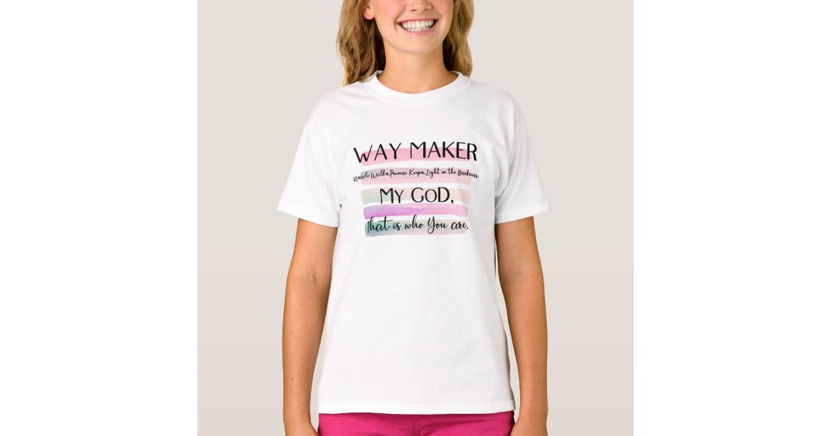 Waymaker Baby Body Suit, Waymaker Toddler Shirt, Way Maker, Miracle worker,promise keeper,light in The darkness,Christian Tee, Kids Tee.