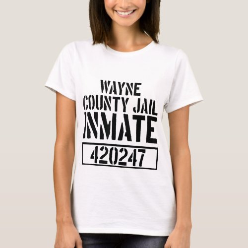 Wayne County Jail Inmate T Shirt _ Prison Hallowee