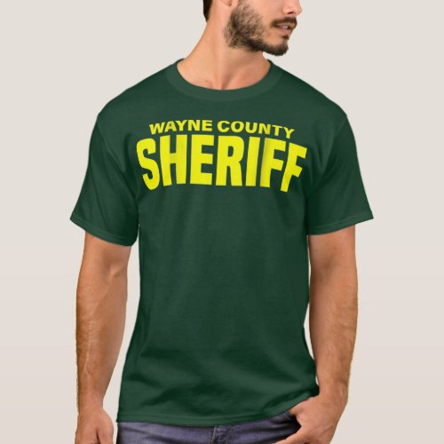 Wayne County Michigan Sheriff Deputies Uniform T_Shirt