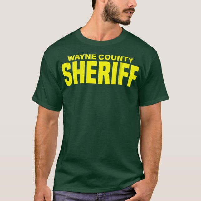 Wayne County Michigan Sheriff Deputies Uniform T-Shirt (Front)
