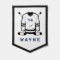 WAYNE Hockey Jersey Editable Number Sports Decor
