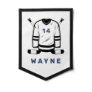 WAYNE Hockey Jersey Editable Number Sports Decor Pennant