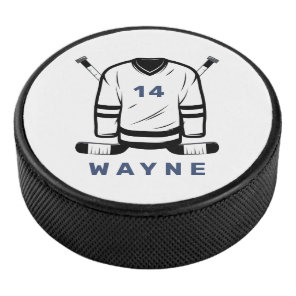 WAYNE Hockey Jersey Editable Number Sports Hockey Puck