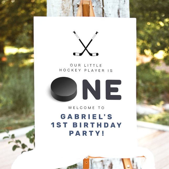 WAYNE Hockey Player SportS Boy Birthday Welcome Foam Board (Creator Uploaded)