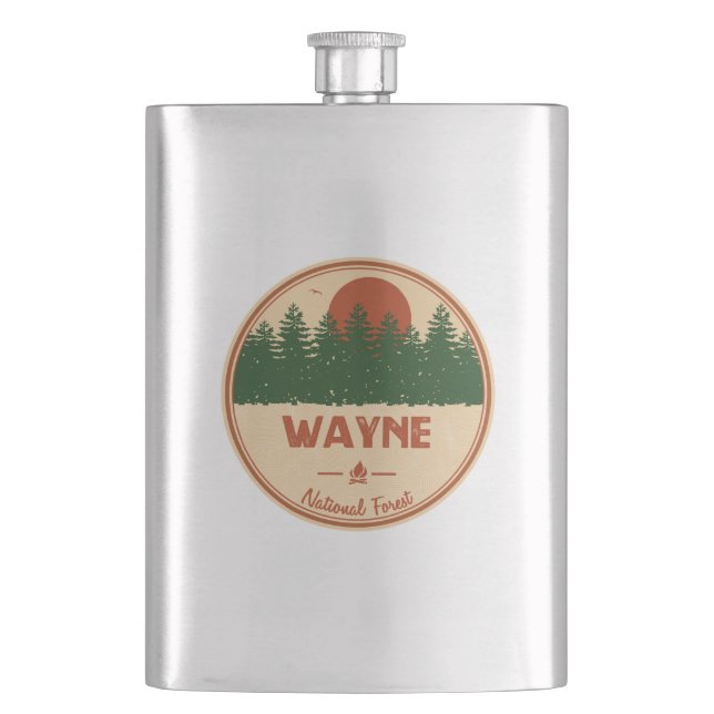 Wayne National Forest Flask (Front)