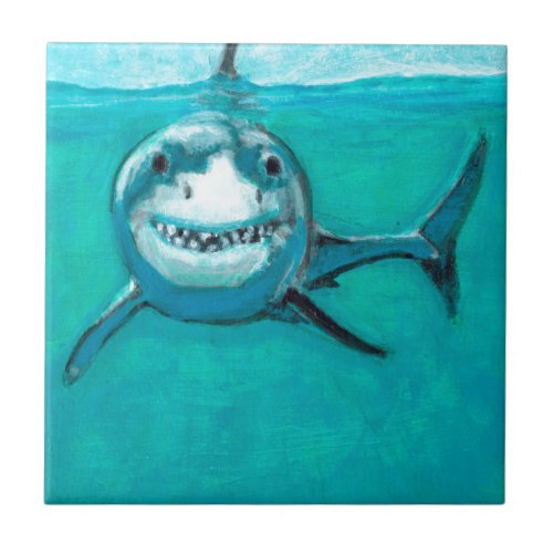 Wayne The Great White Shark Tile