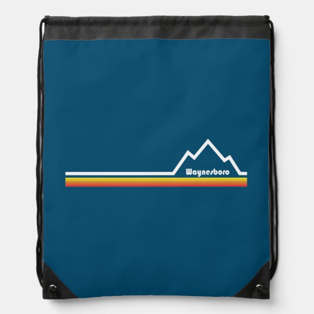 Waynesboro, Virginia Drawstring Bag (Front)