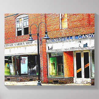 Waynesville Candy - Frog Level After Helene Canvas Photo Tile