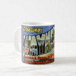 Waynesville Great Smoky Mountains Coffee Mug<br><div class="desc">A wonderful retro postcard from the Waynesville,  NC's entrance to thew Great Smoky Mountains National Park repurposed!</div>