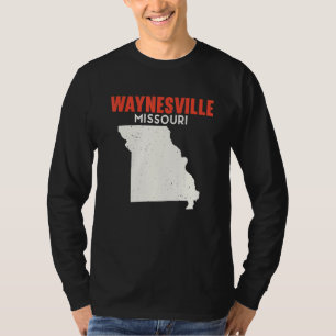 Waynesville Missouri USA State America Travel Miss T-Shirt