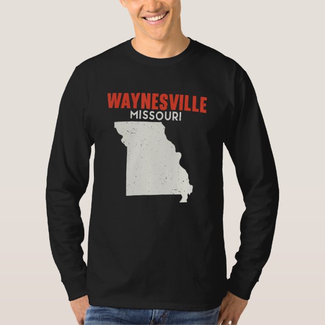 Waynesville Missouri USA State America Travel Miss T-Shirt (Front)