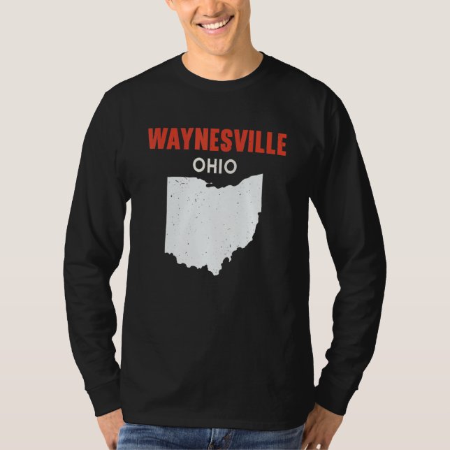 Waynesville Ohio USA State America Travel Ohioan T-Shirt (Front)