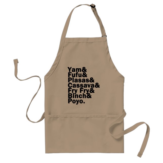 WAYout Arts Freetown Sierra Leone African Food Adult Apron (Front)