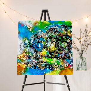 Ways Of Life - Neurographic Art 7 Foam Board