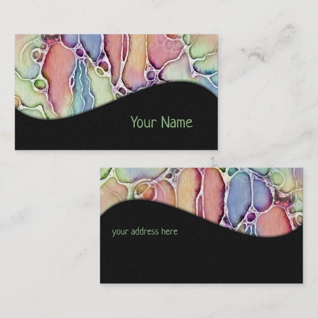 Ways Of Life - Neurographic Art Pattern 1 Business Card (Front/Back)