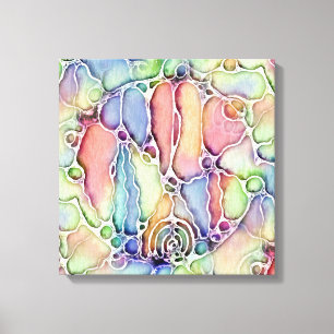 Ways Of Life - Neurographic Art Pattern 1 Canvas Print