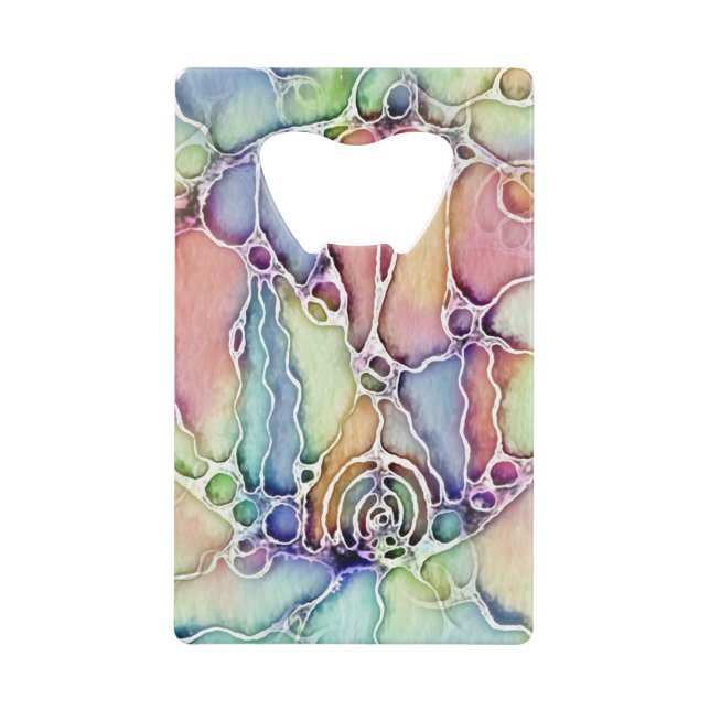 Ways Of Life - Neurographic Art Pattern 1 Credit Card Bottle Opener (Front)
