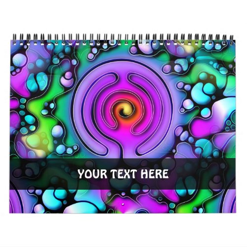 Ways Of Life _ Neurographic Art Pattern 2 Calendar