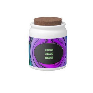 Ways Of Life - Neurographic Art Pattern 2 Candy Jar