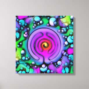 Ways Of Life - Neurographic Art Pattern 2 Canvas Print