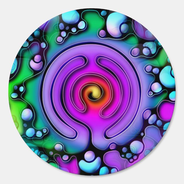 Ways Of Life - Neurographic Art Pattern 2 Sign (Front)