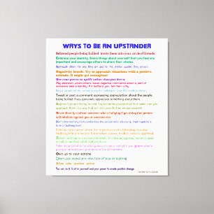 Ways to Be an Upstander v II Wrapped Canvas Print